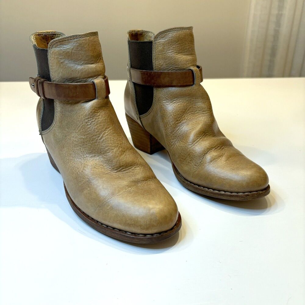 Rag & Bone Women's‎ Durham Chelsea Brown Distressed Leather Boots Booties Size 9